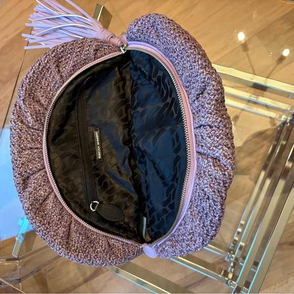 Rebecca Minkoff Ruched Clutch Knit Purple - Picture 3 of 6